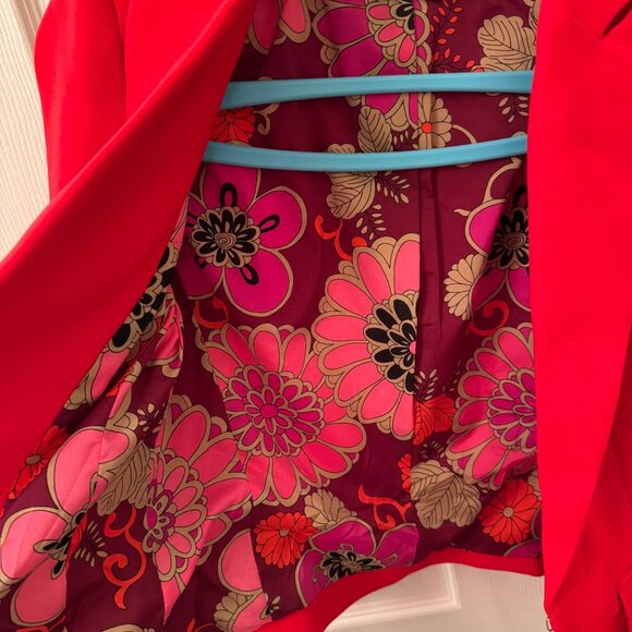 Trina Turk Atwood 2 Fitted Blazer - 0 - Red - Picture 10 of 10